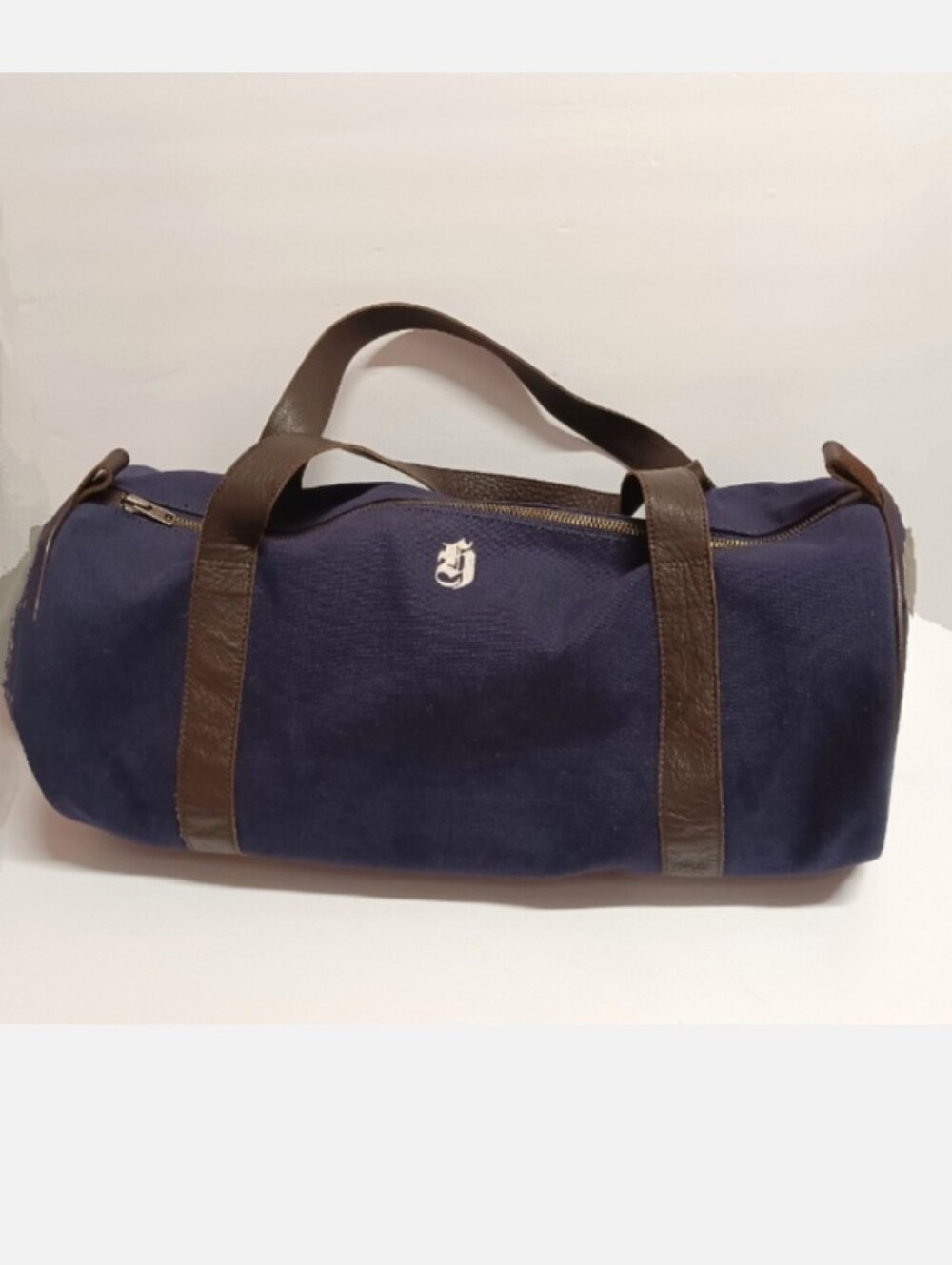 Mark & Graham Canvas And Leather Duffel Bag / Weekender Travel Bag